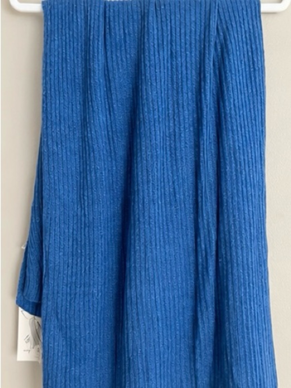 A New Day Blue Ribbed Knit Wrap Shawl Scarf NWT Target